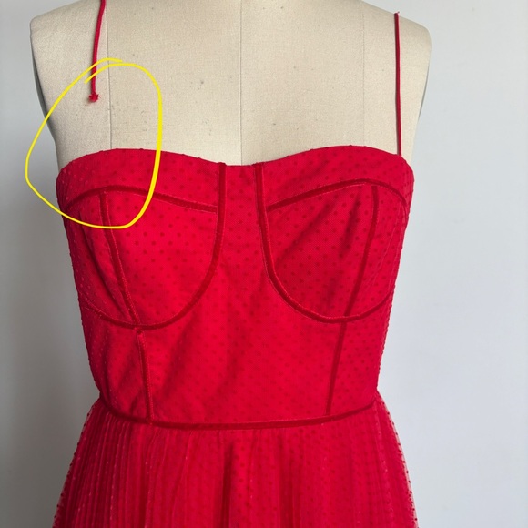 $595 NWT Monique Lhuillier Tulle Fit and Flare Dress Sz 4 - Picture 13 of 13